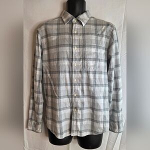 American Eagle AE Gray Plaid Men's Shirt Super Soft Size Small P-2699
